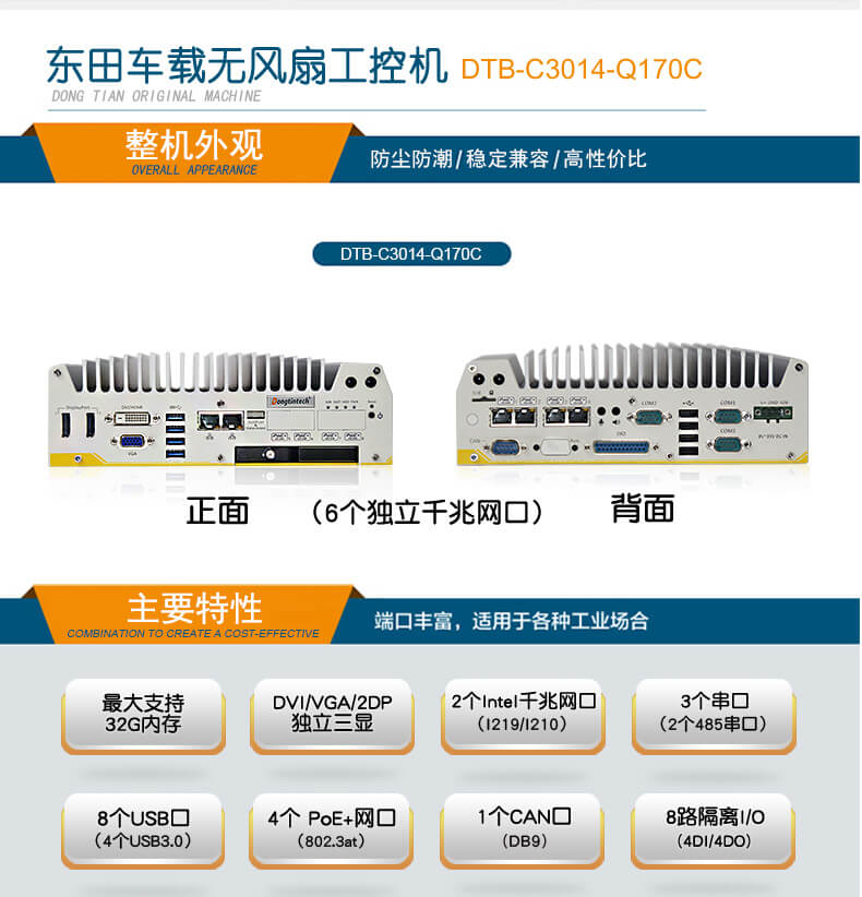 车载工控电脑,乐鱼无风扇工控机