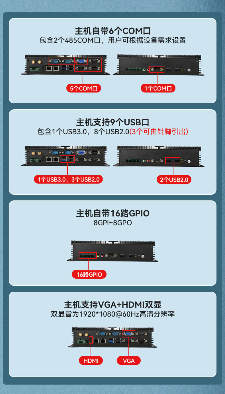 乐鱼无风扇嵌入式工控机,车队管理系统工业电脑,DTB-3002-J1900