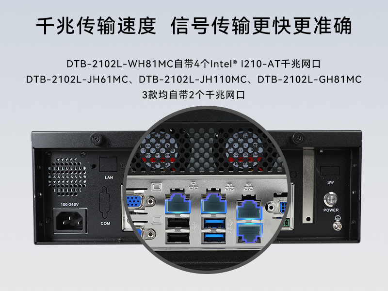 乐鱼桌面式工控机,工业服务器厂家,DTB-2102L-JH61MC